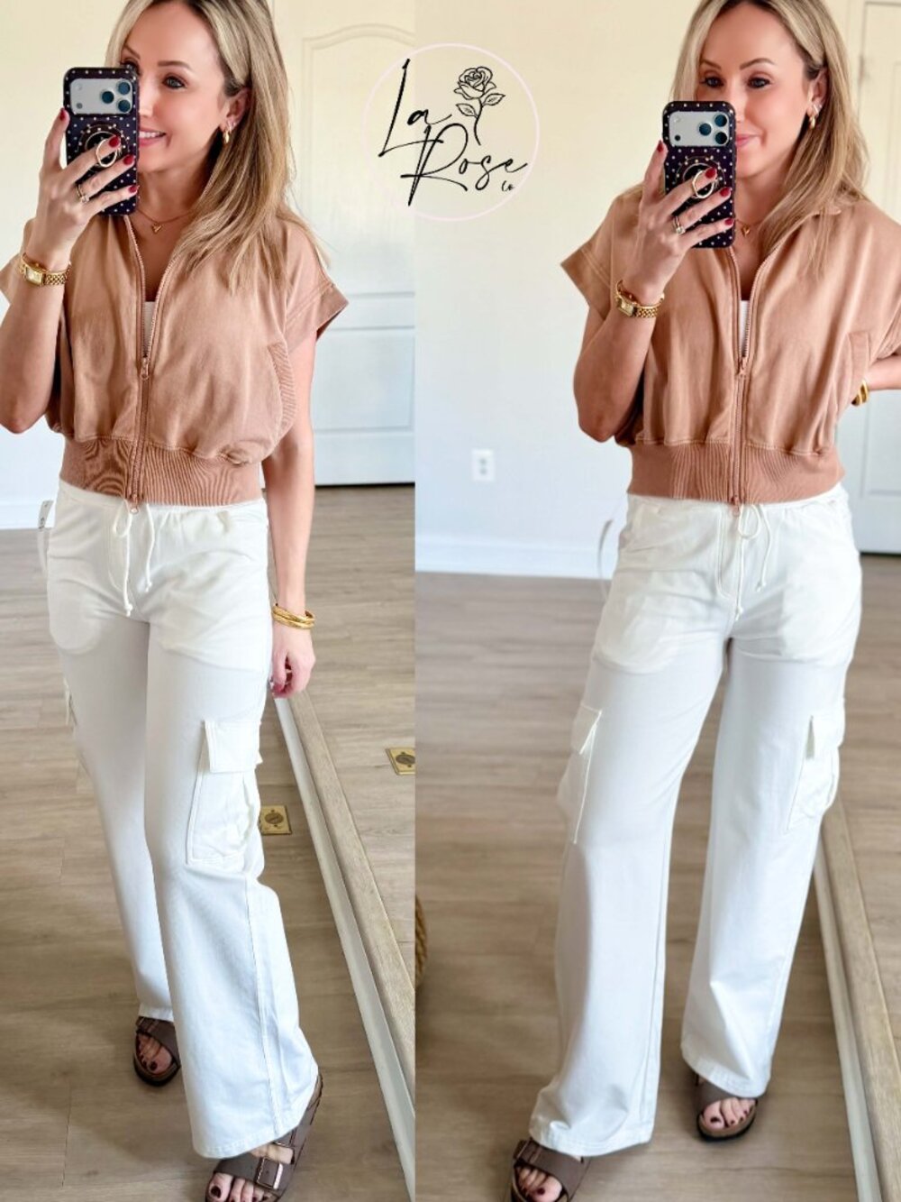 Lottie Mineral Wash Wide Leg Cotton Pants | Women's Athleisurewear | Summer New - Picture 3 of 7